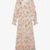 Zadig & Voltaire Riciny Ruffled Woven Maxi Dress 2 Zadig & Voltaire Riciny Ruffled Woven Maxi Dress -Closet By She R04153144 MASTIC M