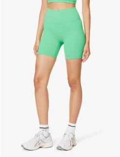 Ultimate Cropped High-rise Stretch-woven Shorts -Closet By She R04153641 KELLYGREEN ALT02