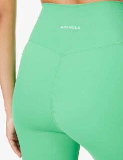 Ultimate Cropped High-rise Stretch-woven Shorts -Closet By She R04153641 KELLYGREEN ALT04