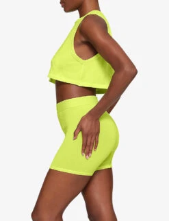 Boyfriend Cropped Stretch-woven Top 8 Boyfriend Cropped Stretch-woven Top -Closet By She R04153774 YELLOWHIGHLIGHTER ALT02