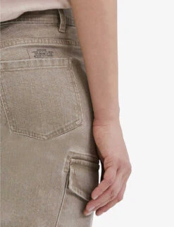 Ikks Cargo-pocket Straight-leg Mid-rise Jeans 11 Ikks Cargo-pocket Straight-leg Mid-rise Jeans -Closet By She R04156293 EMERALD ALT04