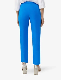 Ikks Straight-leg Mid-rise Darted Woven Trousers 7 Ikks Straight-leg Mid-rise Darted Woven Trousers -Closet By She R04156343 BRIGHTBLUE ALT02