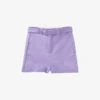 Ikks Triangle-buckle Stretch Cotton-blend Shorts 1 Ikks Triangle-buckle Stretch Cotton-blend Shorts -Closet By She R04156347 LILAC M
