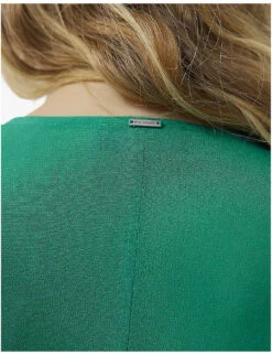 Ikks Frill-hem Short-sleeve Woven Wrap Midi Dress -Closet By She R04156354 LIGHTGREEN ALT04