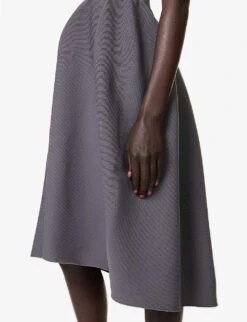 Pottery Off-shoulder Recycled Polyester-blend Midi Dress -Closet By She R04157894 DARKGRAY ALT04