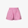 Faithfull The Brand Elva Striped Cotton-poplin Shorts 2 Faithfull The Brand Elva Striped Cotton-poplin Shorts -Closet By She R04158853 ADIASTRIPEPRINTLILAC M