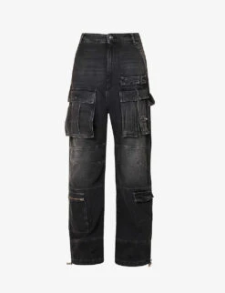Sportmax Giraffa Patch-pocket Straight-leg Mid-rise Jeans