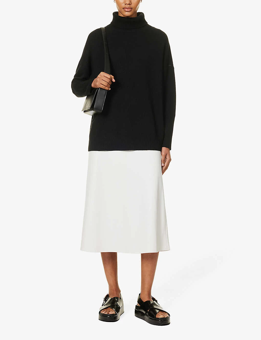 Max Mara Renata Flared-hem Woven Midi Skirt 4 Max Mara Renata Flared-hem Woven Midi Skirt - Image 2