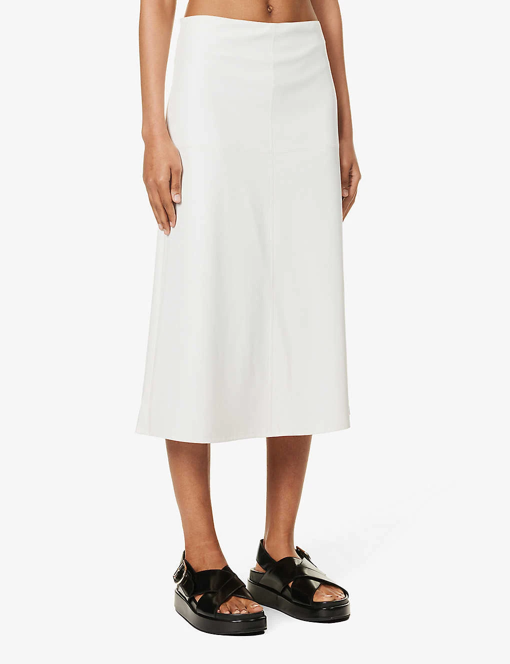 Max Mara Renata Flared-hem Woven Midi Skirt 5 Max Mara Renata Flared-hem Woven Midi Skirt - Image 3