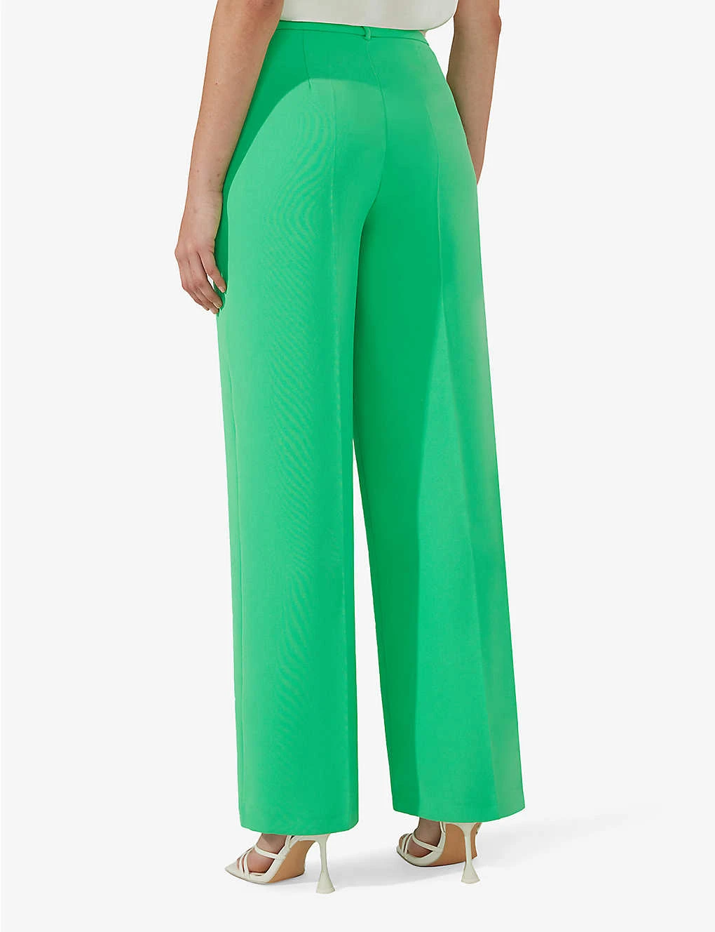 Wide-leg Mid-rise Woven Trousers 6 Wide-leg Mid-rise Woven Trousers - Image 4