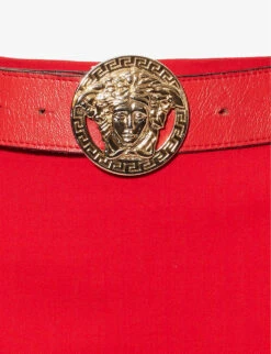 Pre-loved Versace Wool-blend Midi Skirt -Closet By She R04162735 RED ALT02