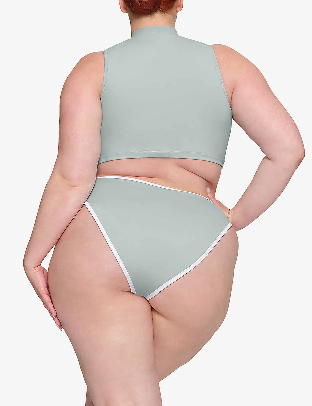 Sporty High-neck Stretch-recycled Nylon Top 6 Sporty High-neck Stretch-recycled Nylon Top - Image 4