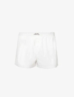 Core High-rise Cotton-poplin Pyjama Shorts