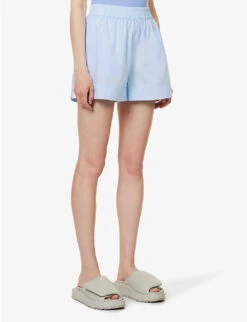 Chiara Relaxed-fit Cotton Shorts -Closet By She R04164613 SKY ALT02