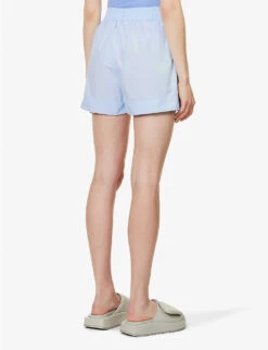 Chiara Relaxed-fit Cotton Shorts -Closet By She R04164613 SKY ALT03