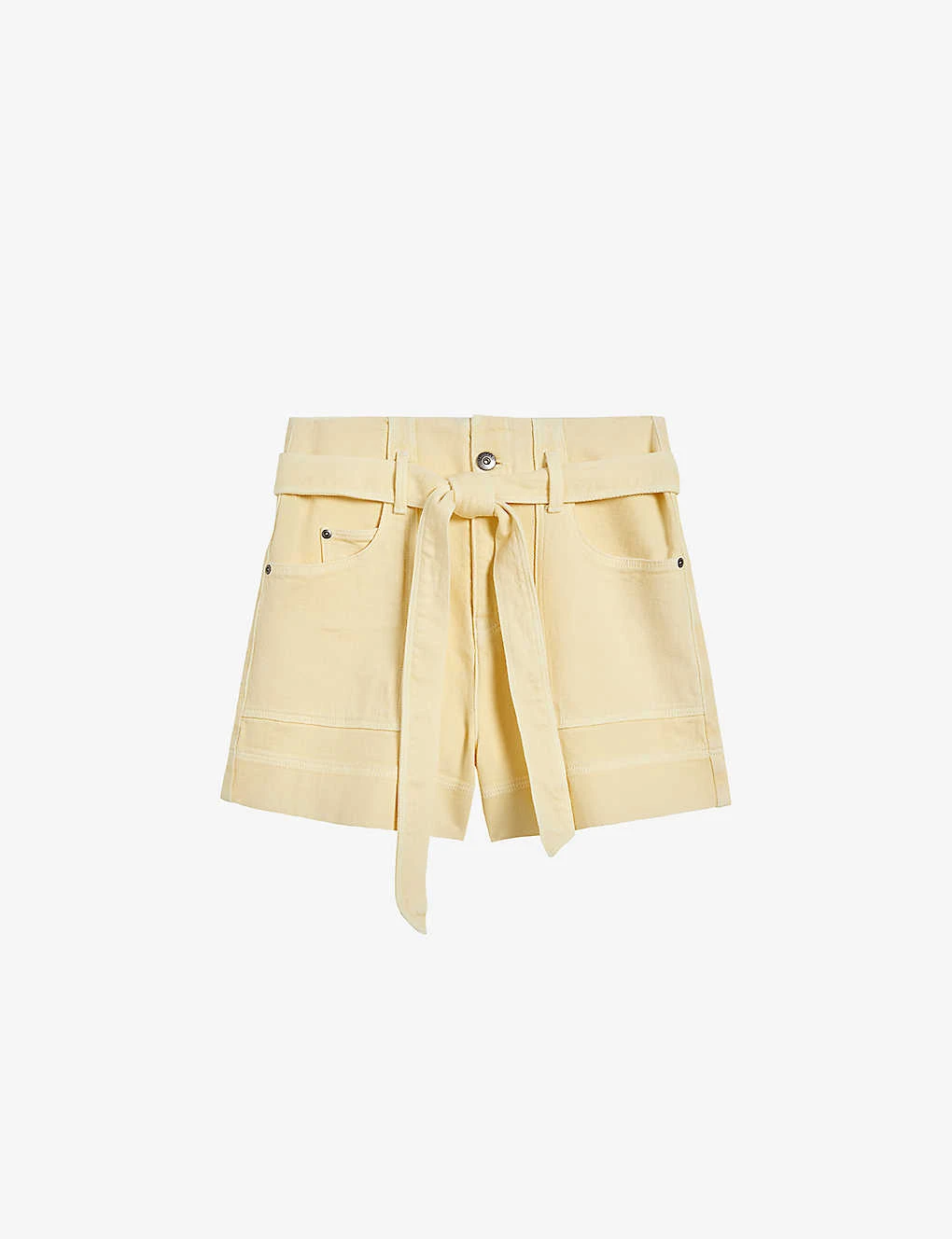 Ted Baker Danikii Self-tie Stretch-denim Shorts 3 Ted Baker Danikii Self-tie Stretch-denim Shorts