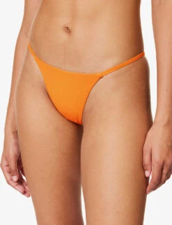 Barbados High-rise Bikini Bottoms -Closet By She R04165691 TANGERINERIB ALT02