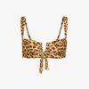 Clovelly Animal-print Recycled Nylon-blend Bikini Top -Closet By She R04165702 JAGUAR M