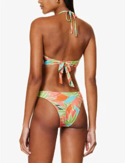 Copacabana Abstract-print Stretch-recycled Nylon Bikini Top -Closet By She R04165714 BIRDOFPARADISE ALT02