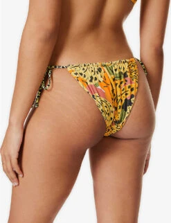 It's Now Cool Ecuador Graphic-print Stretch-recycled Polyester Bikini Bottoms -Closet By She R04165812 ECUADOR ALT03
