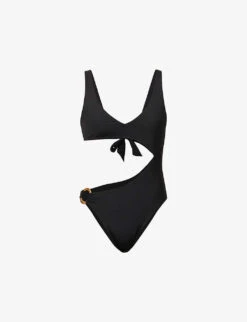 St. Barth's Cut-out Recycled-polyester-blend Swimsuit