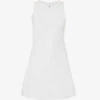 Lululemon Grid-texture Zipped Stretch-woven Mini Dress