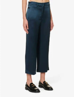 Gioco Relaxed-fit Straight-leg Satin Trousers -Closet By She R04167355 ABISSO ALT02