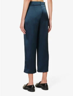 Gioco Relaxed-fit Straight-leg Satin Trousers -Closet By She R04167355 ABISSO ALT03