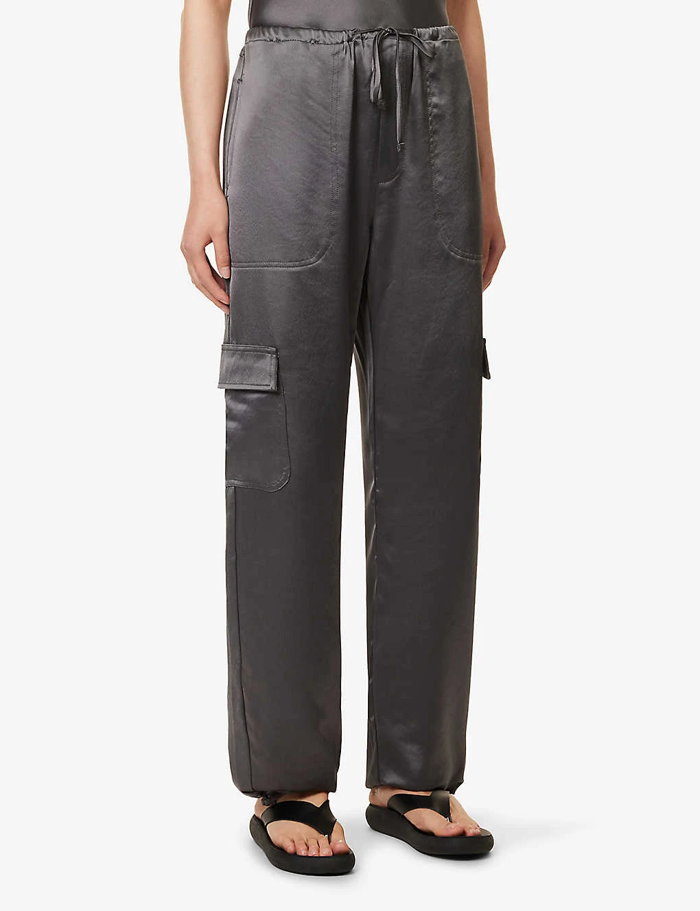 Les Barb High-rise Satin Trousers 5 Les Barb High-rise Satin Trousers - Image 3