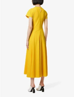 Adriana Crepe Midi Dress -Closet By She R04168588 BRIGHTYELLOW ALT03