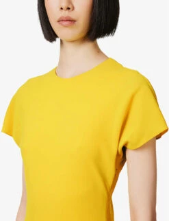 Adriana Crepe Midi Dress -Closet By She R04168588 BRIGHTYELLOW ALT04