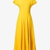 Adriana Crepe Midi Dress -Closet By She R04168588 BRIGHTYELLOW M