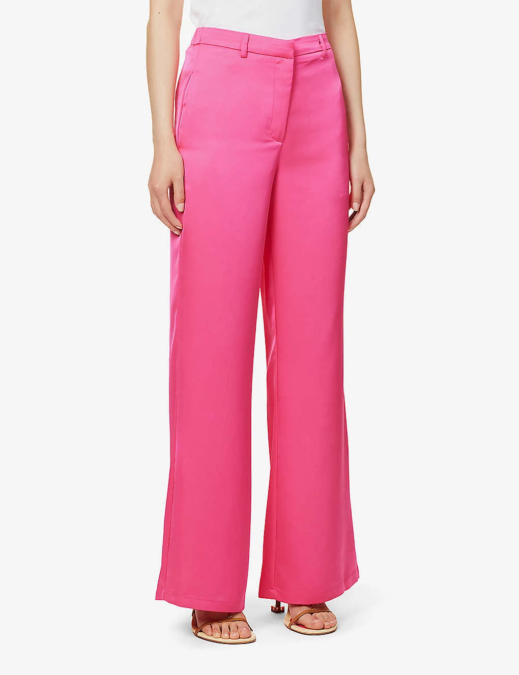 Exclusive Ashley Wide-leg Mid-rise Woven Trousers 5 Exclusive Ashley Wide-leg Mid-rise Woven Trousers - Image 3