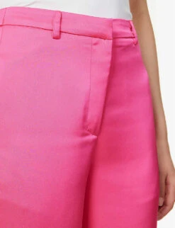 Exclusive Ashley Wide-leg Mid-rise Woven Trousers 11 Exclusive Ashley Wide-leg Mid-rise Woven Trousers -Closet By She R04169547 FUCHSIA ALT04