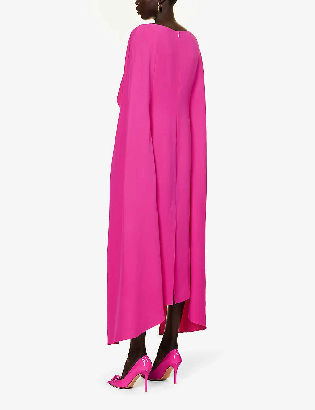 Valentino Silk Cape Midi Dress 6 Valentino Silk Cape Midi Dress - Image 4