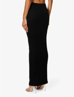Palencia Regular-fit Stretch-woven Maxi Skirt -Closet By She R04171078 BLACK ALT03