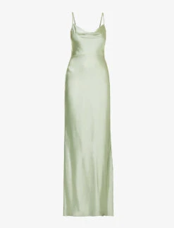 Keisha Cowl-neck Satin Bridesmaid Dress