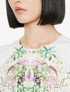 Hepburn Geometric-pattern Regular-fit Woven Midi Dress -Closet By She R04171622 PLACEDCERAMICGREEN ALT04