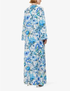 Collins Floral-print Silk-crepe Maxi Dress 11 Collins Floral-print Silk-crepe Maxi Dress -Closet By She R04171625 ALLOVERREPEATBLUE ALT03