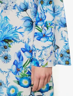 Collins Floral-print Silk-crepe Maxi Dress 13 Collins Floral-print Silk-crepe Maxi Dress -Closet By She R04171625 ALLOVERREPEATBLUE ALT05