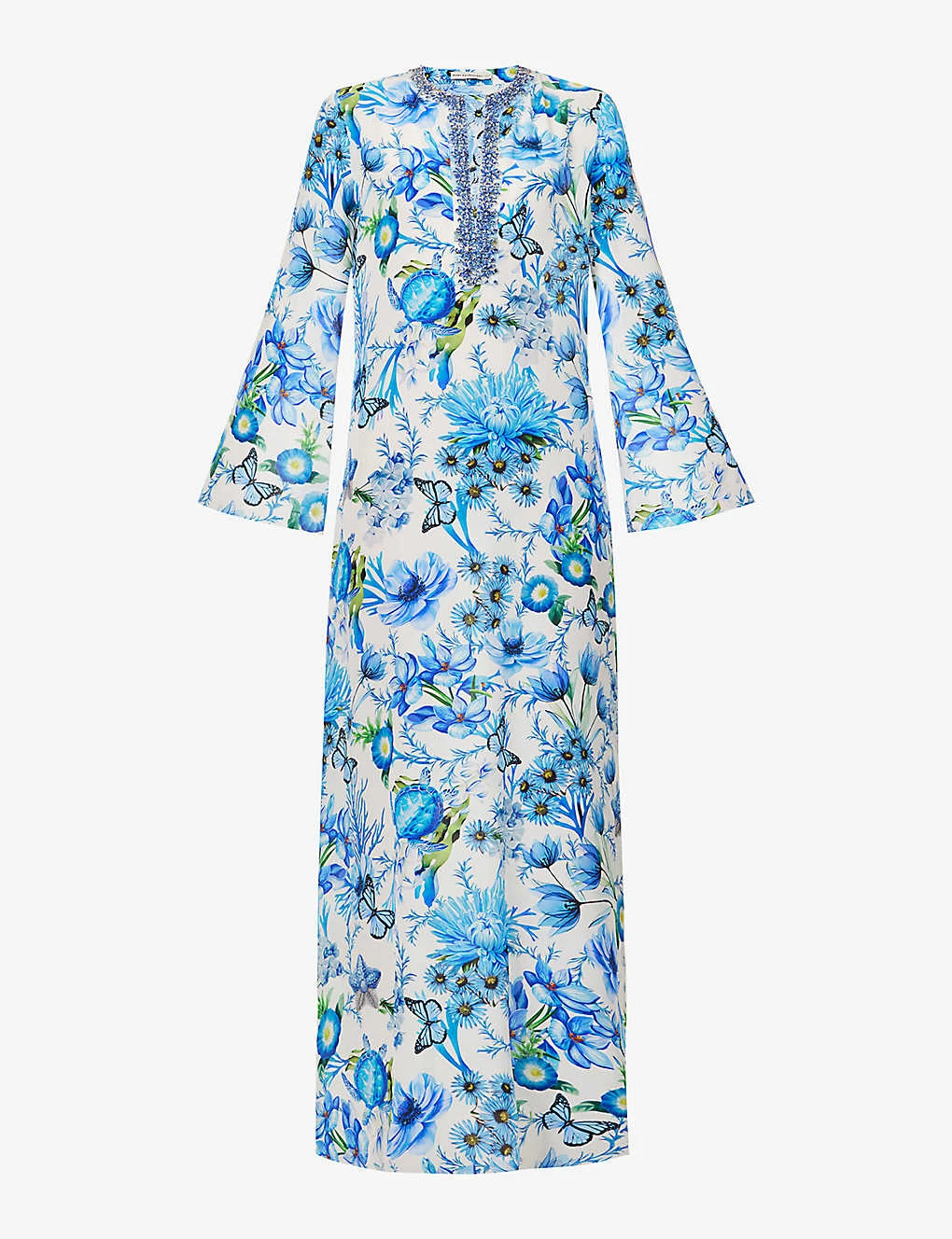Collins Floral-print Silk-crepe Maxi Dress 3 Collins Floral-print Silk-crepe Maxi Dress