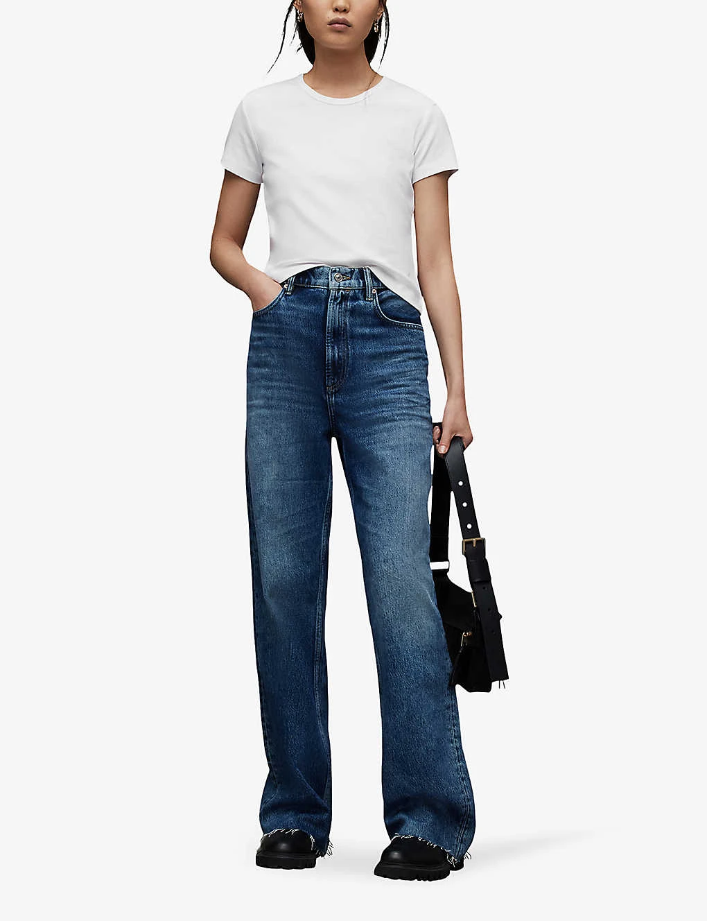 AllSaints Stevie Slim-fit Organic-cotton T-shirt 4 AllSaints Stevie Slim-fit Organic-cotton T-shirt - Image 2