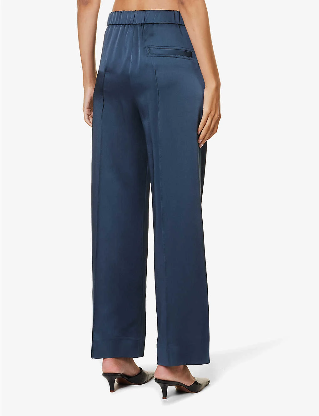 Jil Sander Split-hem Elasticated-waist Wide-leg Mid-rise Woven Trousers 6 Jil Sander Split-hem Elasticated-waist Wide-leg Mid-rise Woven Trousers - Image 4
