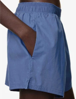 Avani Brand-embroidered Regular-fit Cotton-blend Shorts -Closet By She R04174446 SPAHIRE ALT04