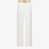 Zimmermann Devi Detachable-belt Wide-leg Mid-rise Cotton Trousers 1 Zimmermann Devi Detachable-belt Wide-leg Mid-rise Cotton Trousers -Closet By She R04174585 IVORY M