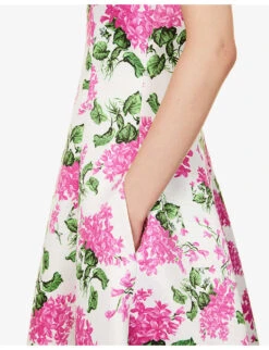 Mara Floral-print Woven Midi Dress 11 Mara Floral-print Woven Midi Dress -Closet By She R04174888 FORGETMENOTPINK ALT04