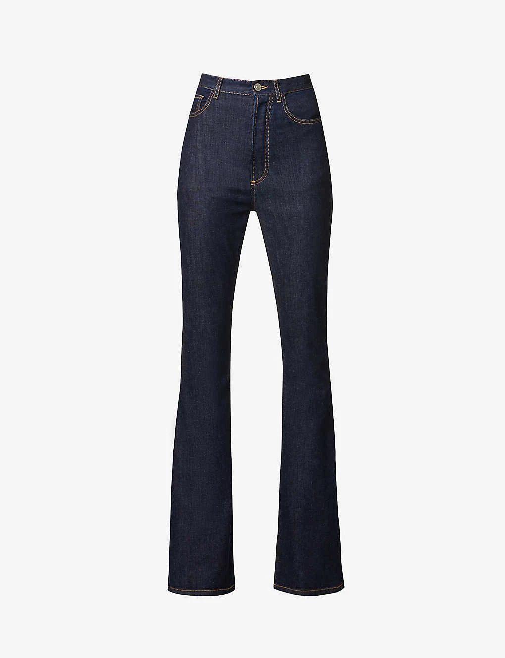 High-rise Flared-leg Regular-fit Cotton-blend Jeans 3 High-rise Flared-leg Regular-fit Cotton-blend Jeans