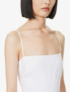 Frankie Slim-fit Linen Maxi -Closet By She R04179537 WHITE ALT04