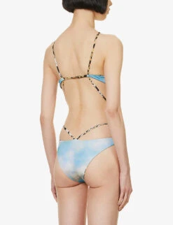 Roberto Cavalli Graphic-pattern Cut-out Swimsuit -Closet By She R04179653 MULTICOLOUR ALT03