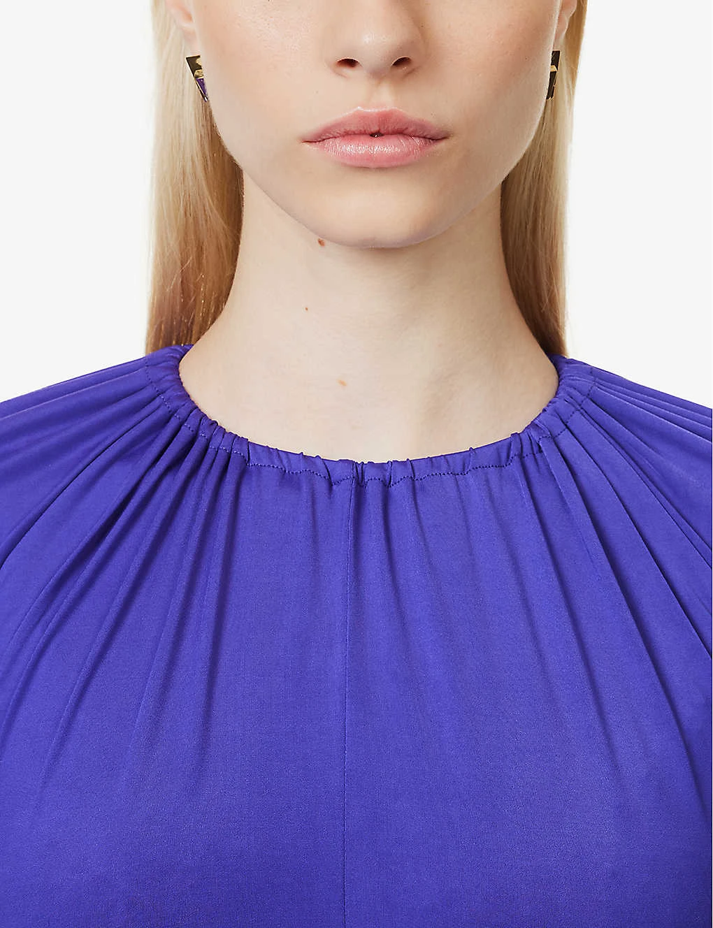 Victoria Beckham Slim-fit Ruched-sides Stretch-woven Midi Dress 7 Victoria Beckham Slim-fit Ruched-sides Stretch-woven Midi Dress - Image 5